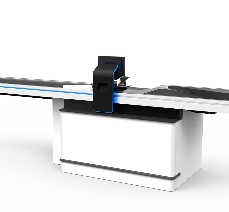Produktillustration av SLIM checkout kassadisk